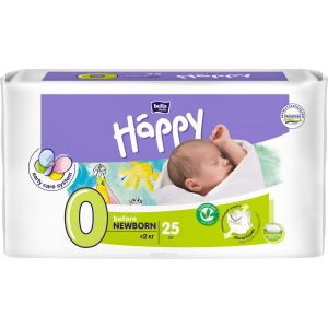 Підгузники "Happy" New Born Before вага 0-2кг 25 шт.