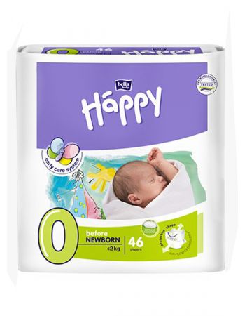 Підгузники "Happy" New Born Before 46 шт.