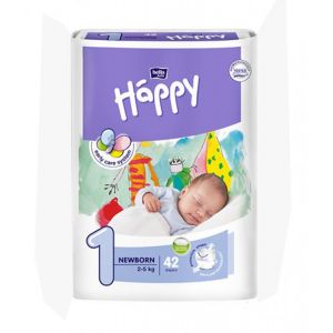 Підгузники "Happy" New Born Before 42 шт.