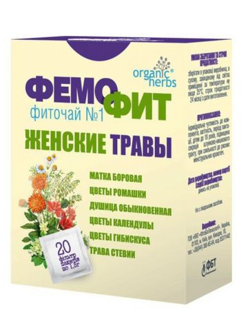 Фіточай Organic Herbs Фемофіт № 1