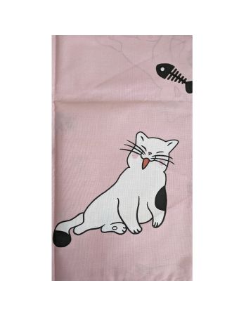 Пеленка для младенцев из бязи "Ненасытный котенок" (90х110 см)