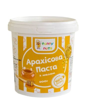 Арахісова паста з медом  500г-100% Natural