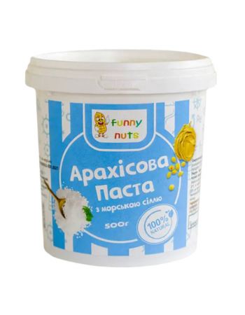 Арахисовая паста с морской солью 500г-100% Natural