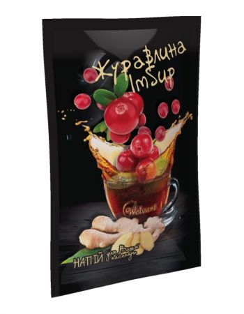  концентрат вітамінного чаю зі смаком,журавлини , та імбира  50 г 