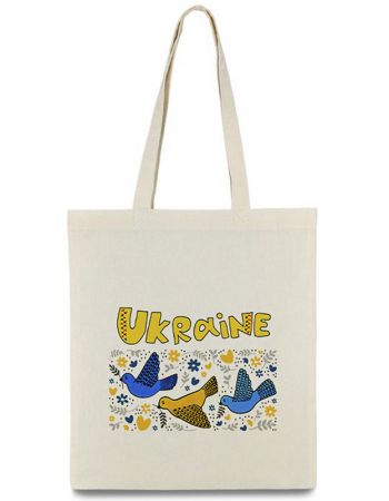 Сумка-шопер "птахи UKRAINE" 