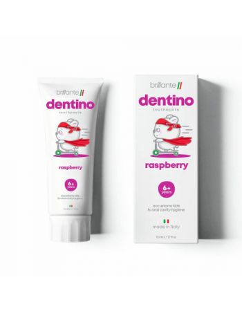 Зубная паста-гель Brillante dentino Raspberry Junior Зубная паста-гель Brillante dentino Raspberry Junior