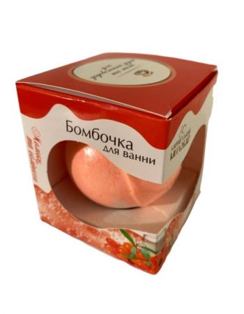 Бомбочка для ванны молоко и облепиха 120 г 
