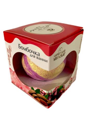  Бомбочка для ванны вишня и миндаль 120 г