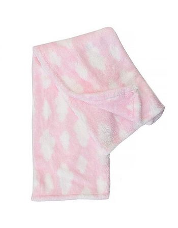 Рожевий плед "Хмаринки" 95*95 