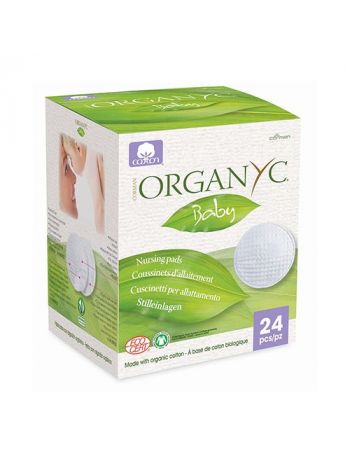 Вкладки для грудей з органічної бавовни Organus 24 шт 