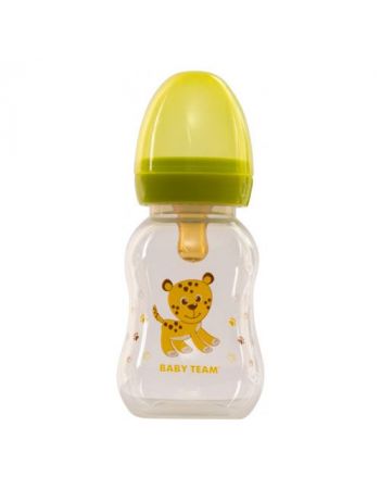 Пляшка для годування з латексної соскою Baby Team 125 мл 