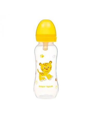Пляшка для годування з латексної соскою Baby Team 250 мл 
