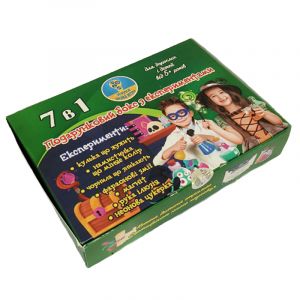 Подарочный бокс с экспериментами 7 в 1 (зеленый) Подарочный бокс с экспериментами 7 в 1 (зеленый)