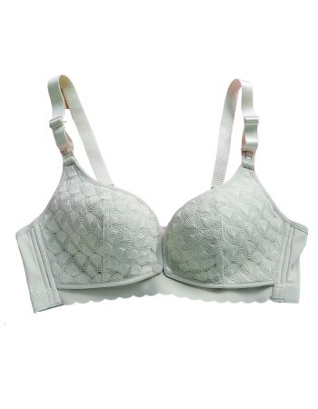 Бюстгальтер для годування бавовняний мереживний