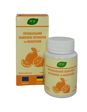 Комплекс Преміальний вітамінів та мінералів, таблетки №30 у флаконі