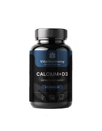 VitalHarmony Кальцій + D3 - 90 капсул сalcium-01