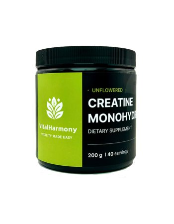 VitalHarmony Creatine Monohydrate 200g (UNFLAVORED) сreatine-мonohydrate-01
