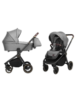 Коляска универсальная CARRELLO Epica CRL-8510/1 (2in1) Silver Grey