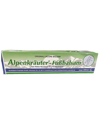 Крем "Alpenkrauter-Fubbalsam" на травах з кінським каштаном (при опіках, запаленнях та втомі тіла)