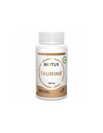 Таурін, Taurine, Biotus, 500 мг, 100 капсул