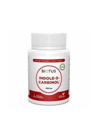 Индол-3-карбинол, Indole-3-carbinol, Biotus, 60 капсул