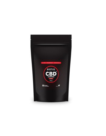 Канабидиол, CBD Gummies, Biotus, 25 мг, 20 желейных мишек