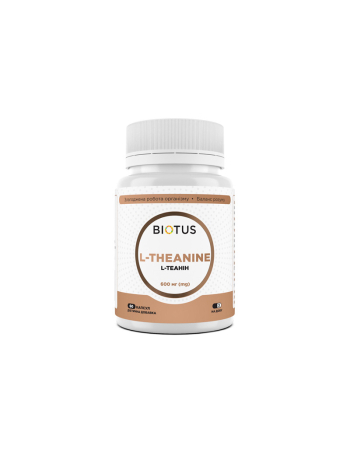  L-теанин L-Theanine Biotus 600 мг 60 капсул
