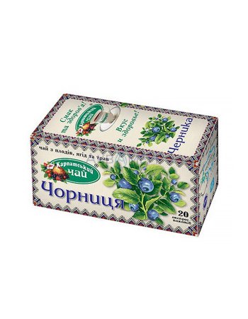 Карпатський чай Чорниця в пакетиках 20шт