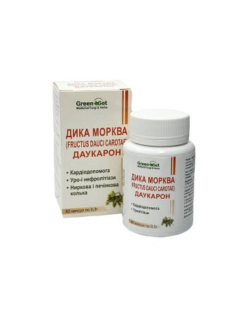 Дика морква - Даукарон - Уролітіази, Кардіодопомога (60 капсул) 