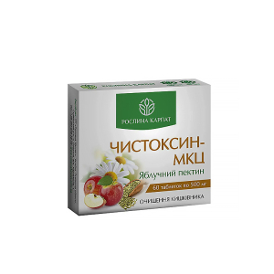  Чистоксин-МКЦ для очищения кишечника 60 таблеток