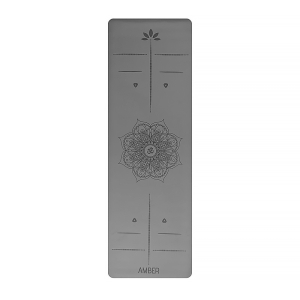 Килимок для йоги Ganesh Align Amber Cool Grey 183×61×0.4 см