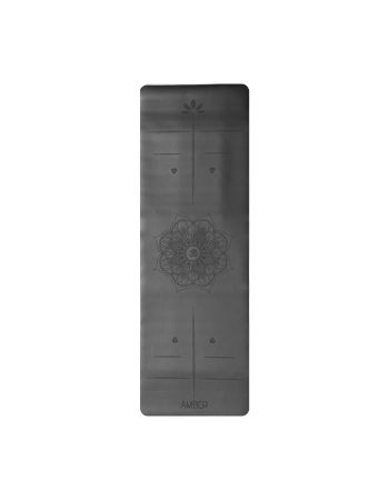 Коврик для йоги Ganesh Align Amber Black 183×61×0,4 см