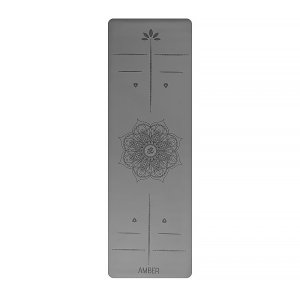 Килимок для йоги Ganesh Align Amber Cool Grey 183×61×0.4 см