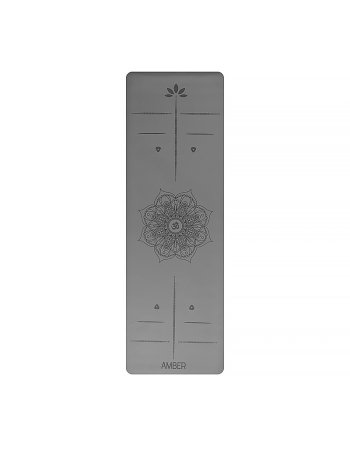 Килимок для йоги Ganesh Align Amber Cool Grey 183×61×0.4 см